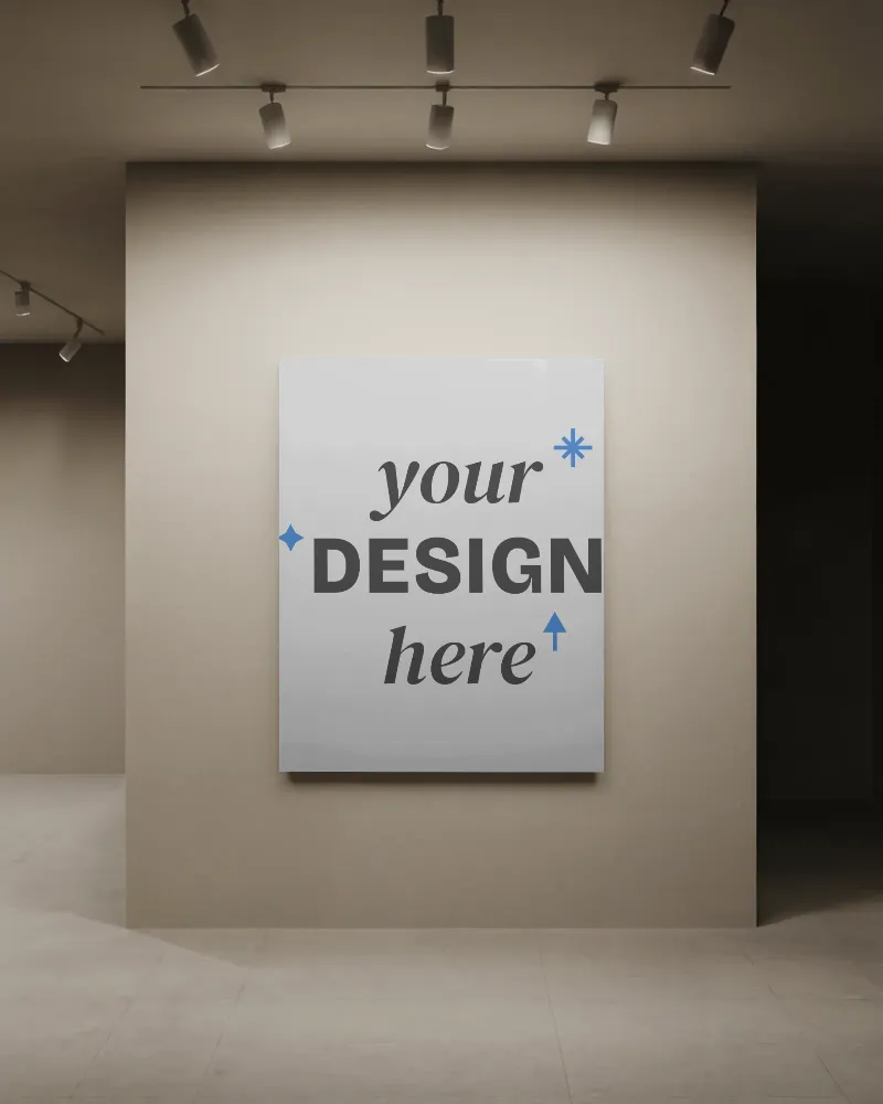 Paper canvas mockup