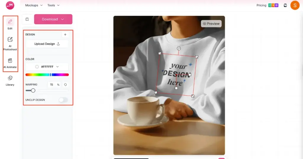 customize with design tools