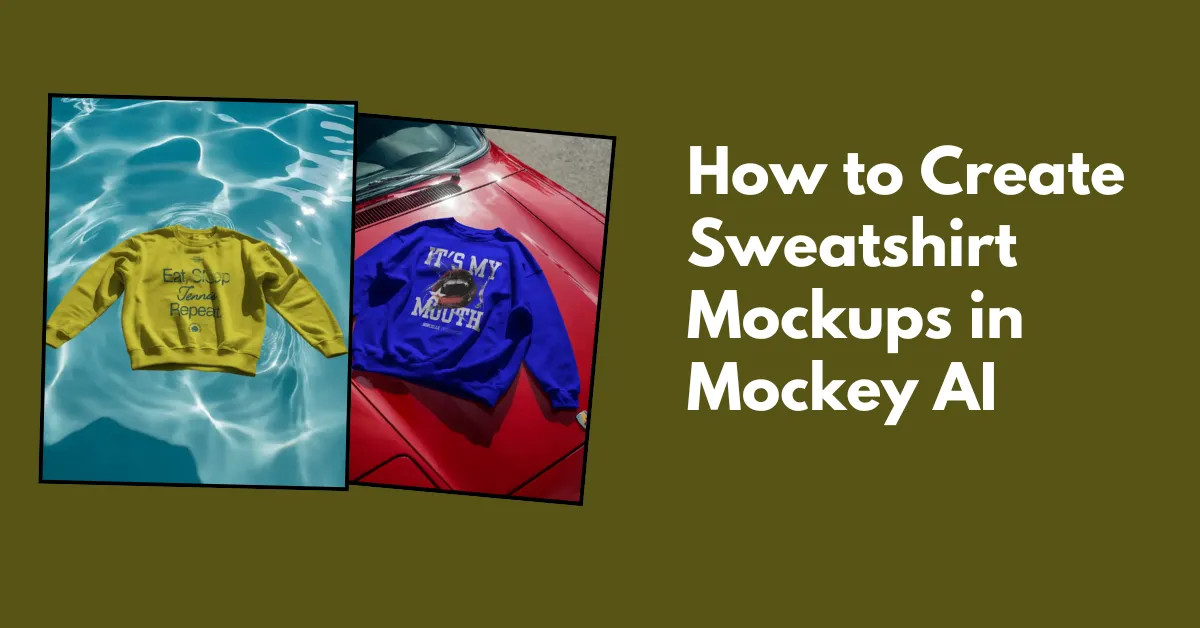 How to Create Sweatshirt Mockups in Mockey AI