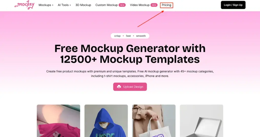 pricing plan of mockey ai