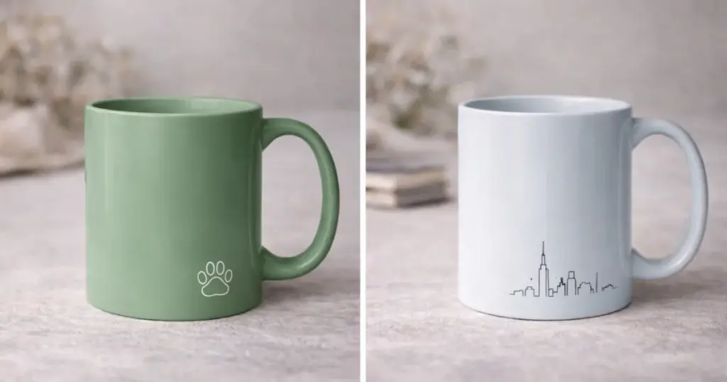 minimalist premium mugs