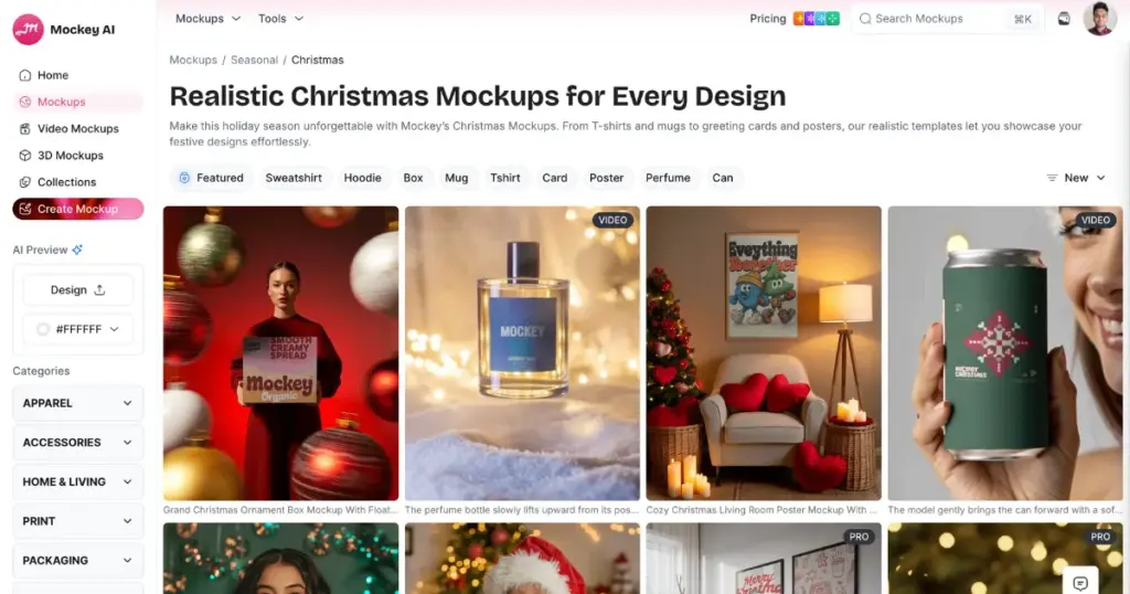sell more t shirts using mockey ai festive mockups