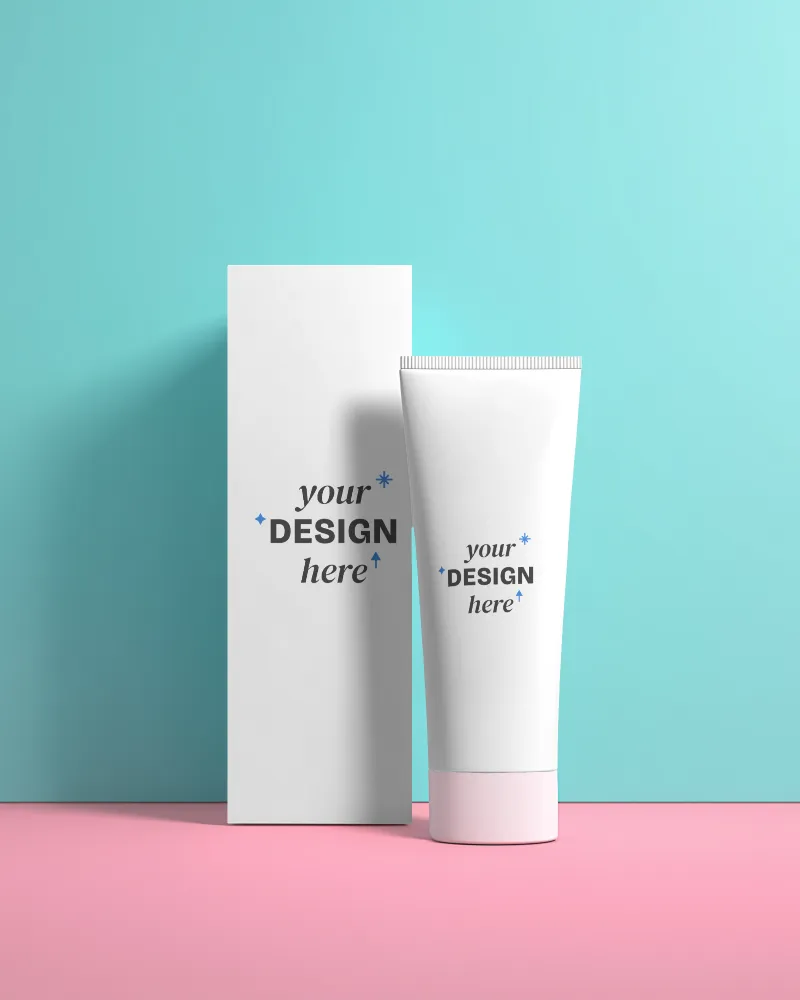 premium skincare tube mockup free