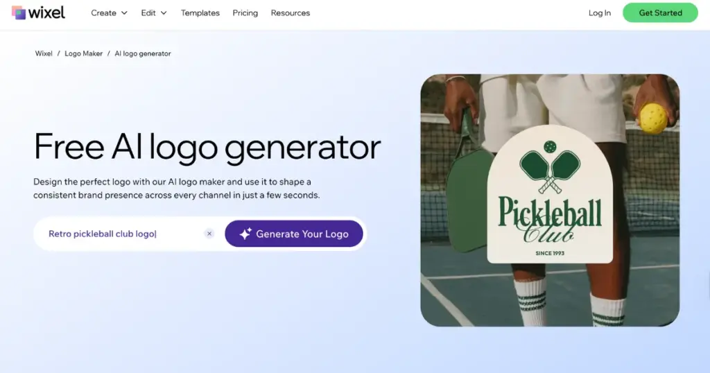 wixel free ai logo generator