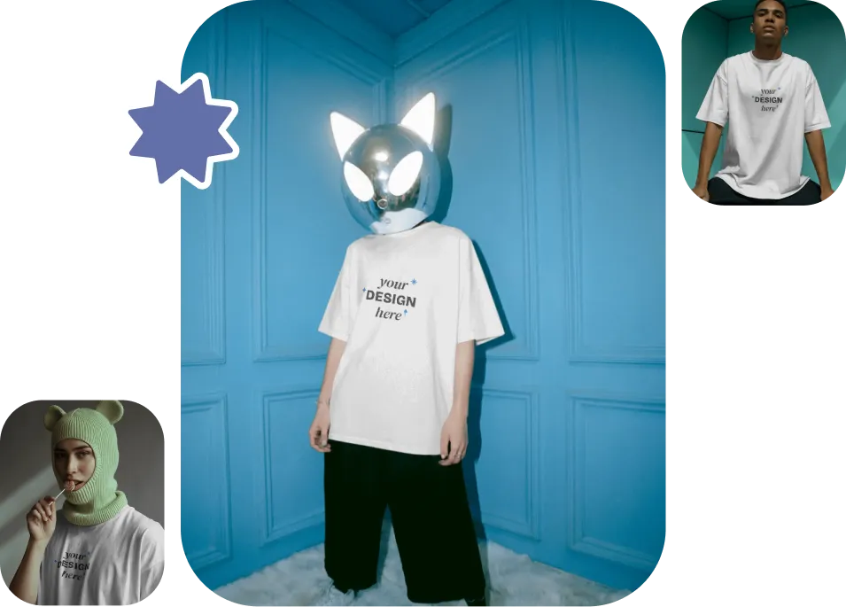 Oversized Tshirt Mockup Generator
