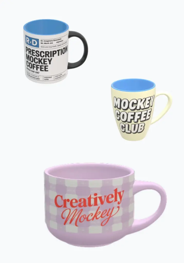 Various Mug Types and Materials