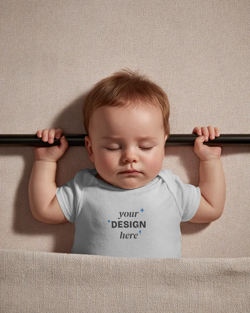 adorable baby tee mockup