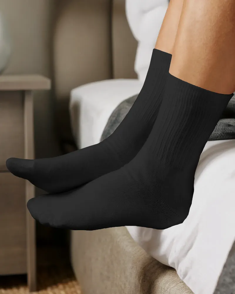 black socks mockup