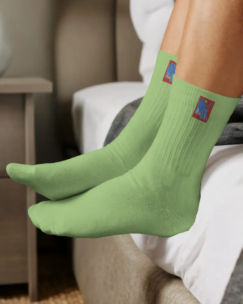 free cotton athletic socks mockup
