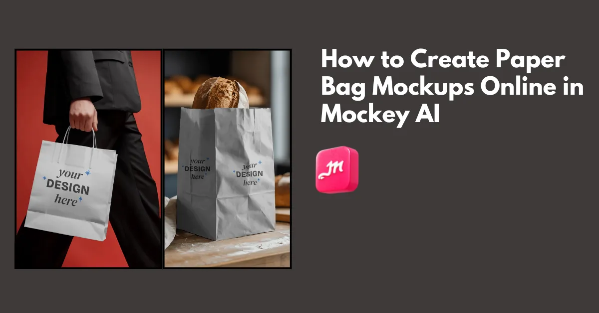 How to Create Paper Bag Mockups Online in Mockey AI