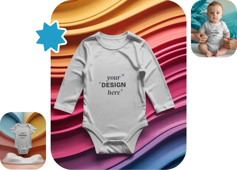 onesie mockup generator