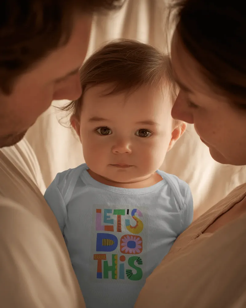 organic baby tee mockup soft fabric