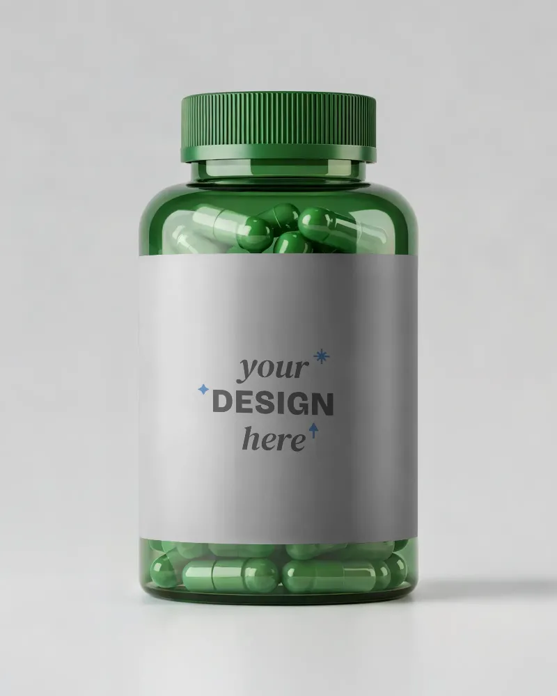 plastic Pill Bottle Mockup