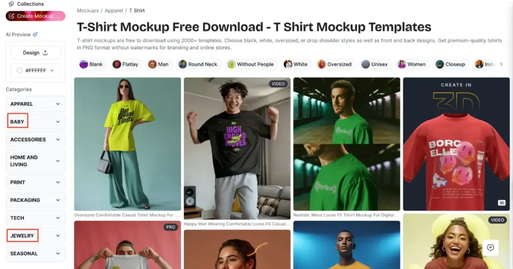 baby mockup and jewelry mockup in mockey ai