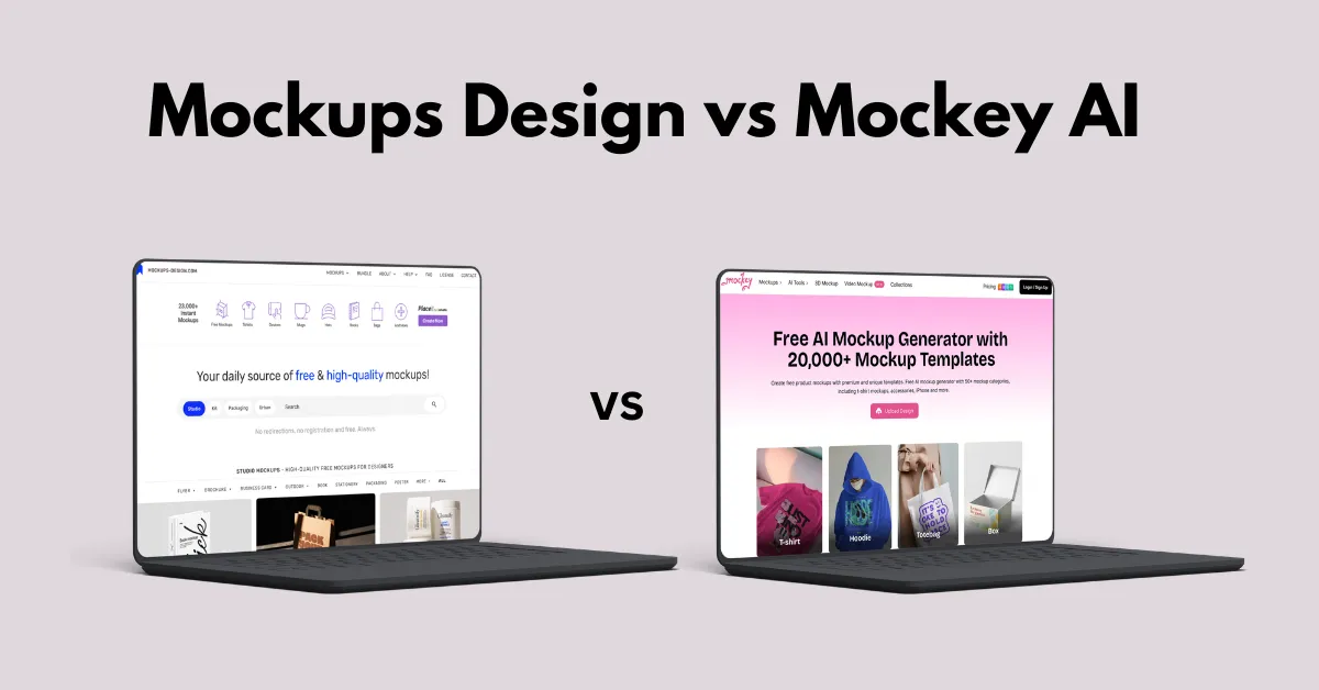 Mockups Design vs Mockey AI: Find the Best Mockup Generator