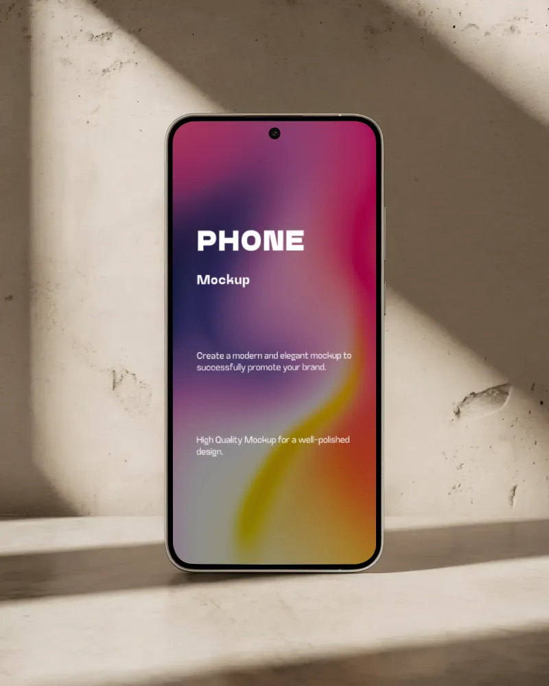 motorola vertical smartphone mockup