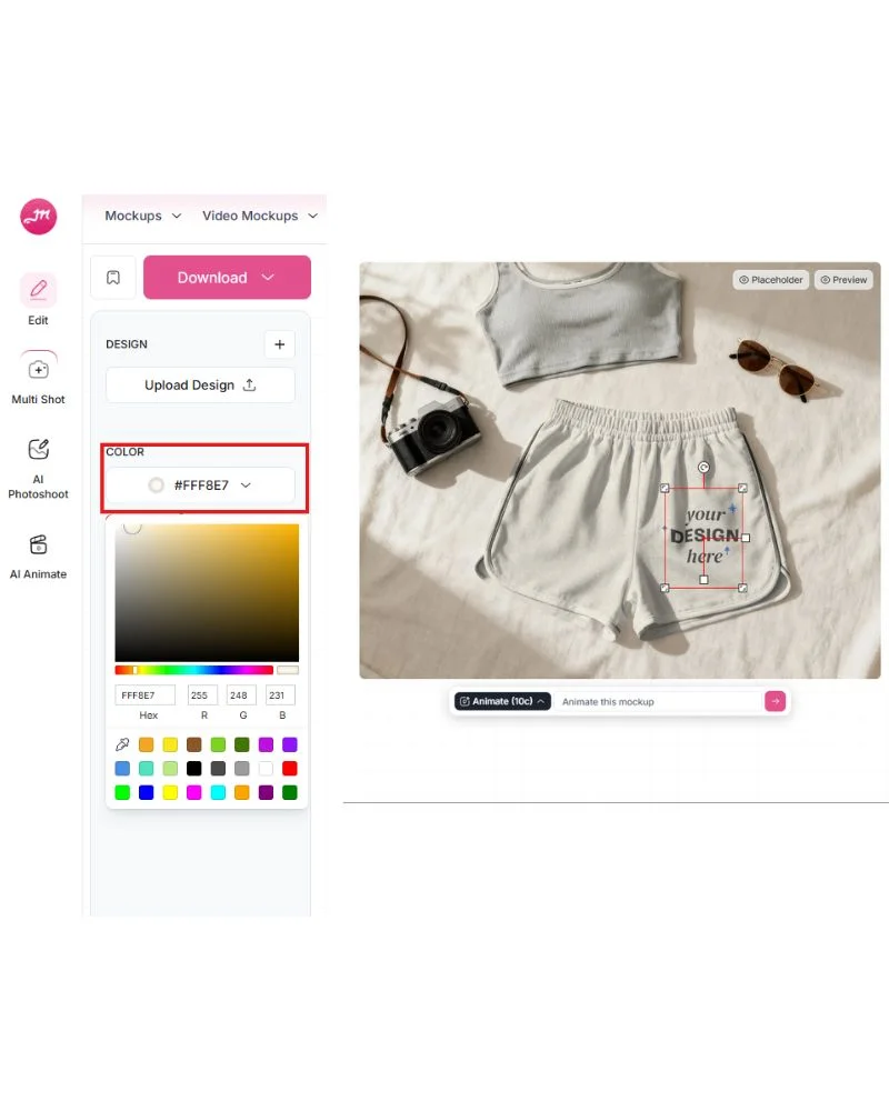 Select shorts Colors