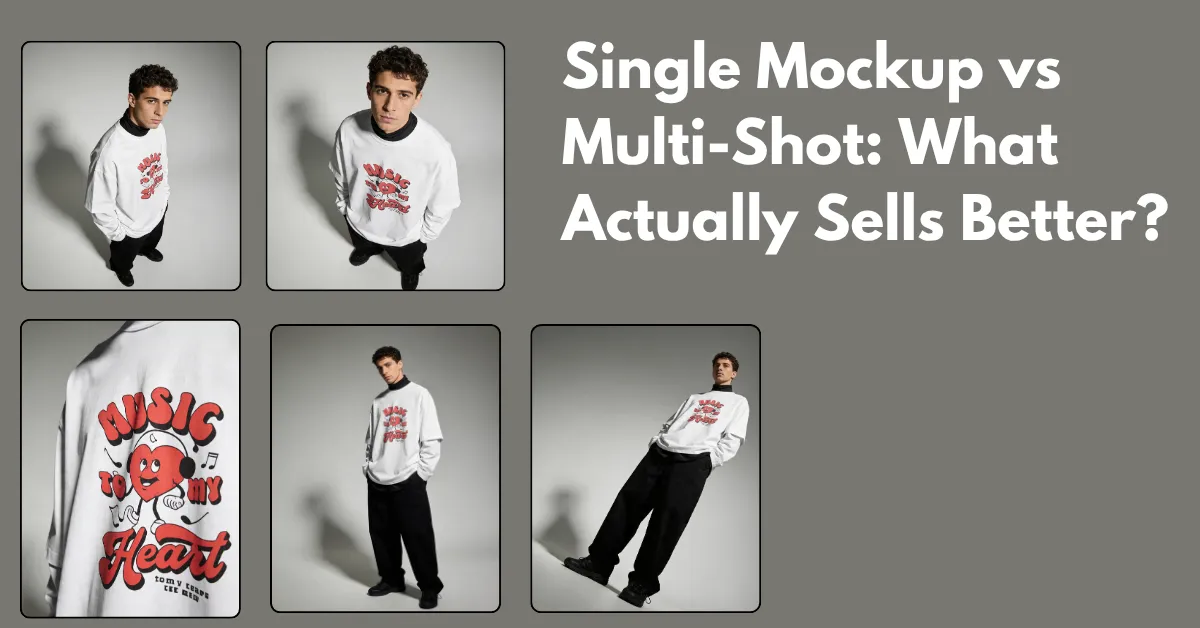 Single Mockup vs Multi-Shot: What Actually Sells Better?