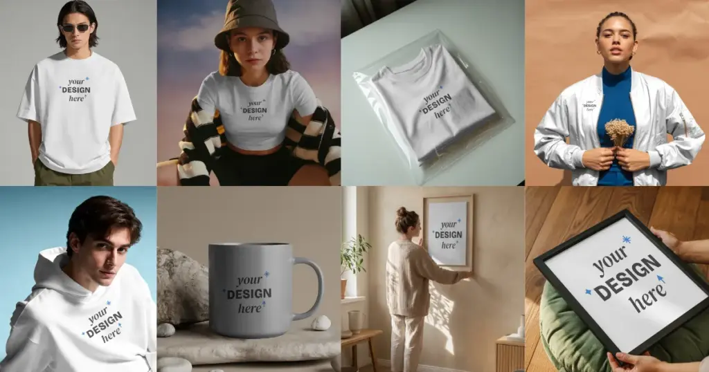 variety of mockups for etsy