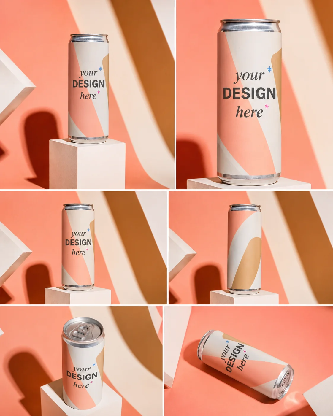 Multi Shot of can