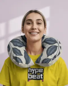 ergonomic neck support cushion designed for travelers and daily comfort in any setting