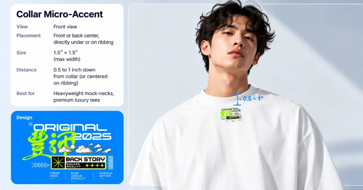 collar detail design placement