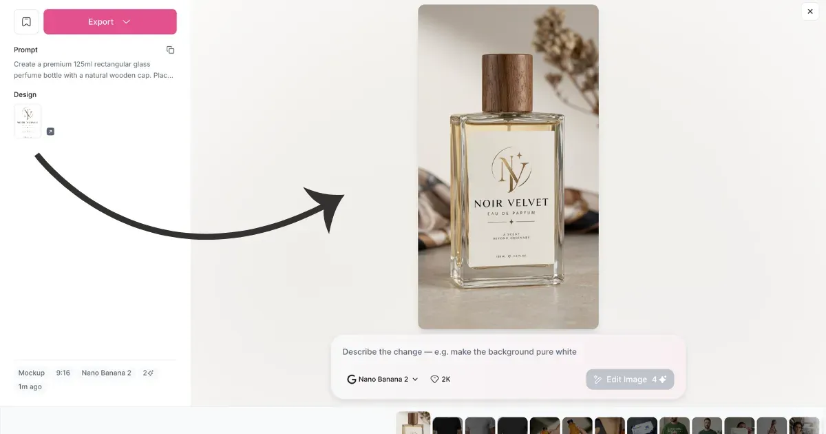create diy perfume bottle mockup