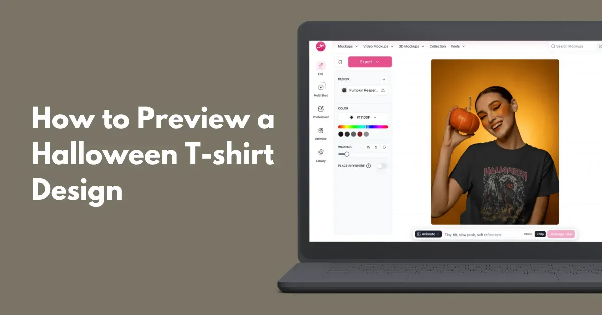 How to Preview a Halloween T-shirt Design