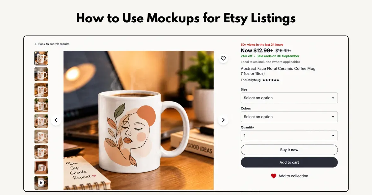 How to Use Mockups for Etsy Listings (Practical Ideas)