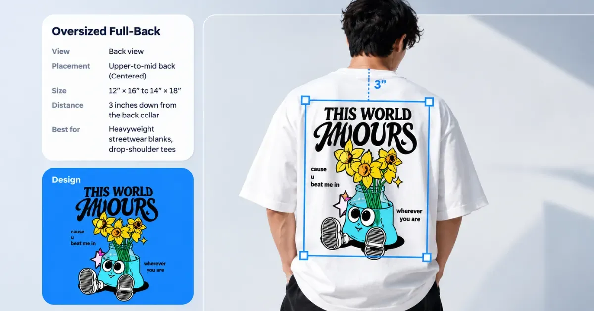 oversized full-back print placement guide
